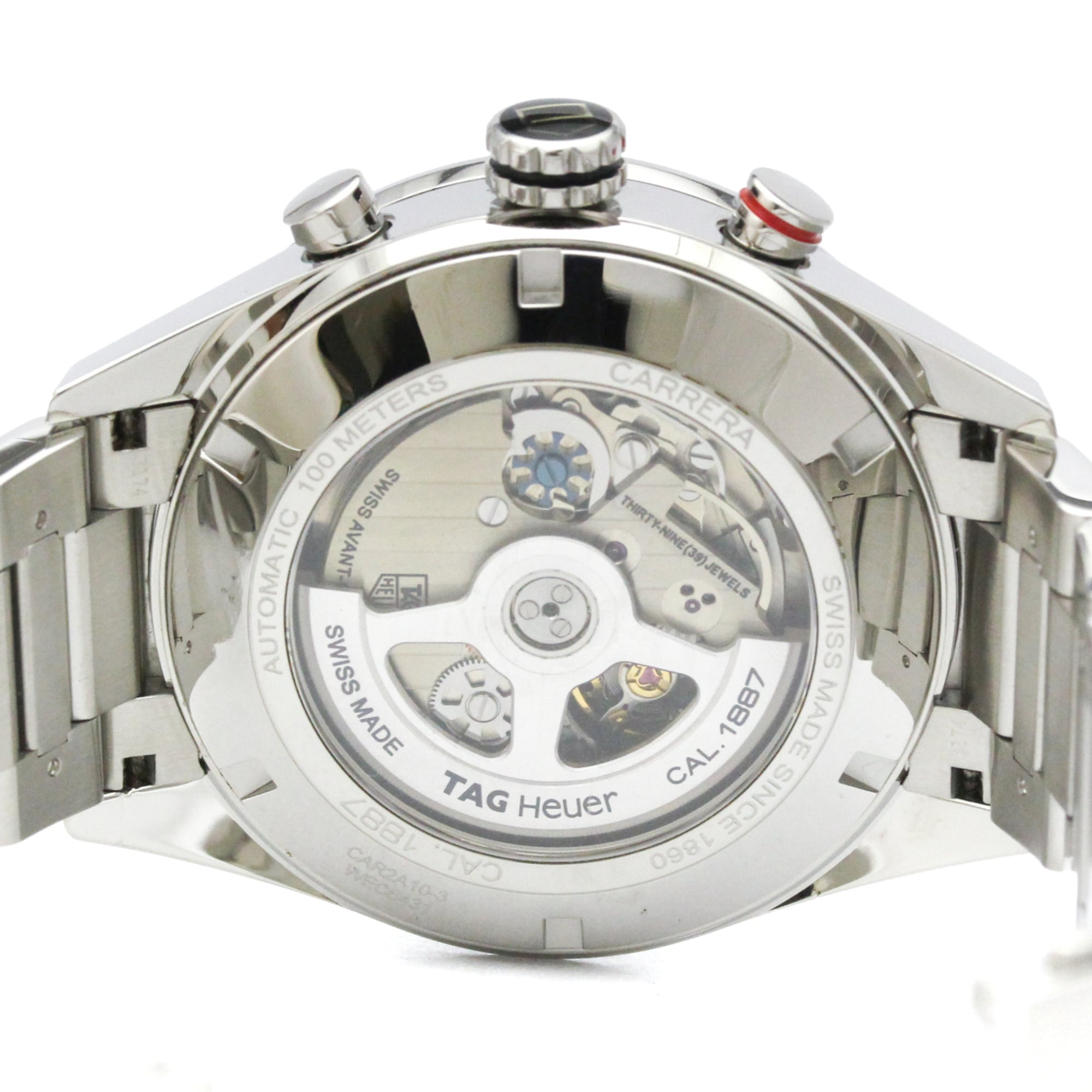 Tag Heuer Carrera Calibre 1887 Chronograph Automatic Stainless Steel Watch (Pre-Owned)