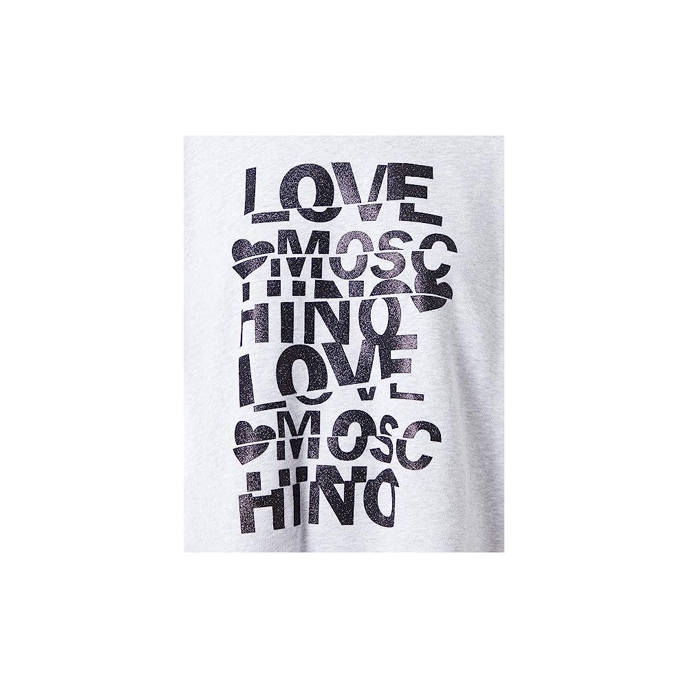 Love Moschino Gray Cotton Women Women's Sweater