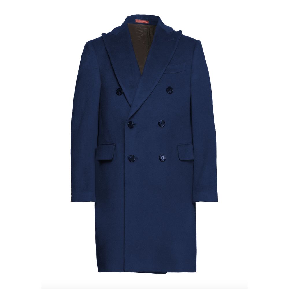 Borgia Elegant Dark Blue Borgia Men's Coat