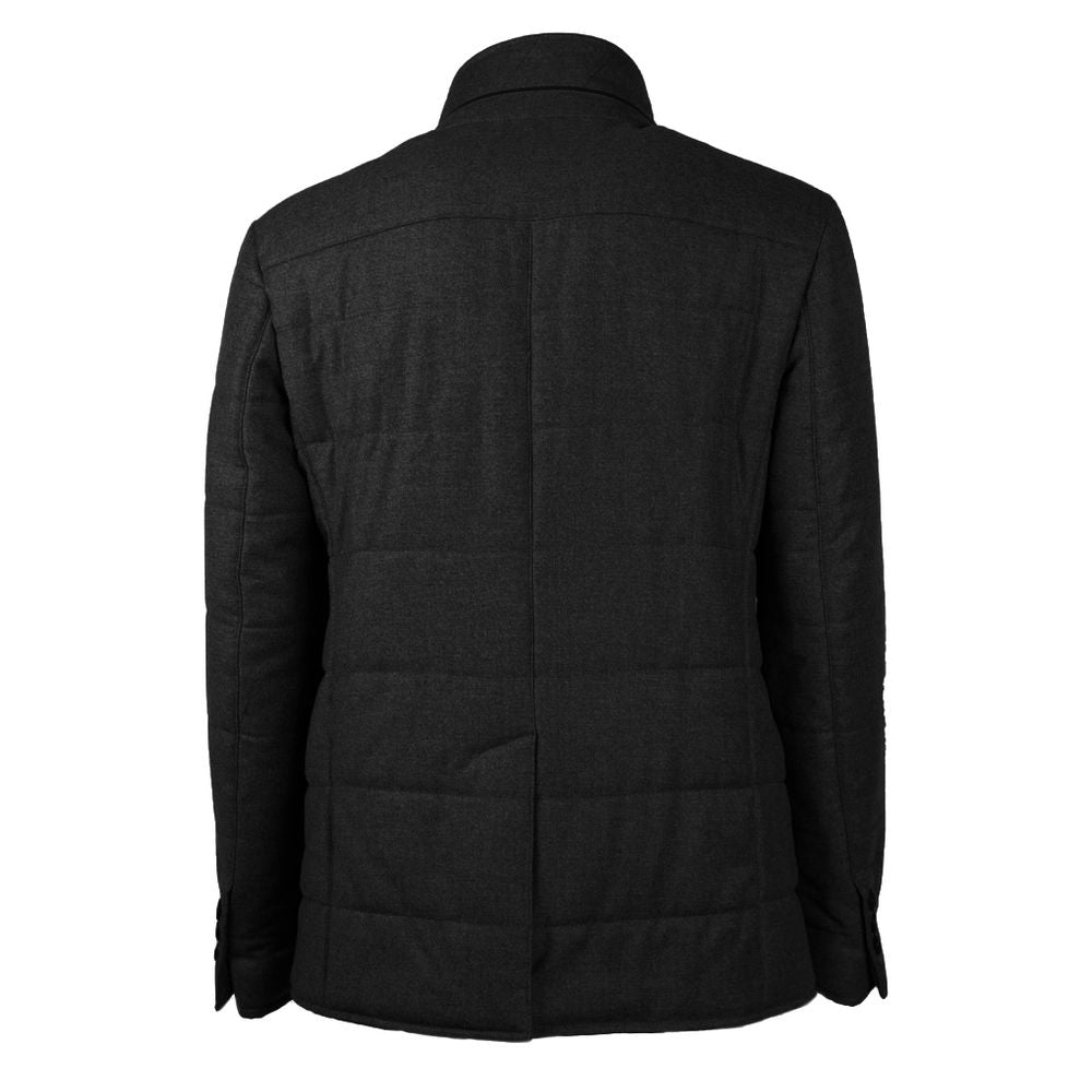 Made in Italy Elegant Wool-Cashmere Men's Men's Coat