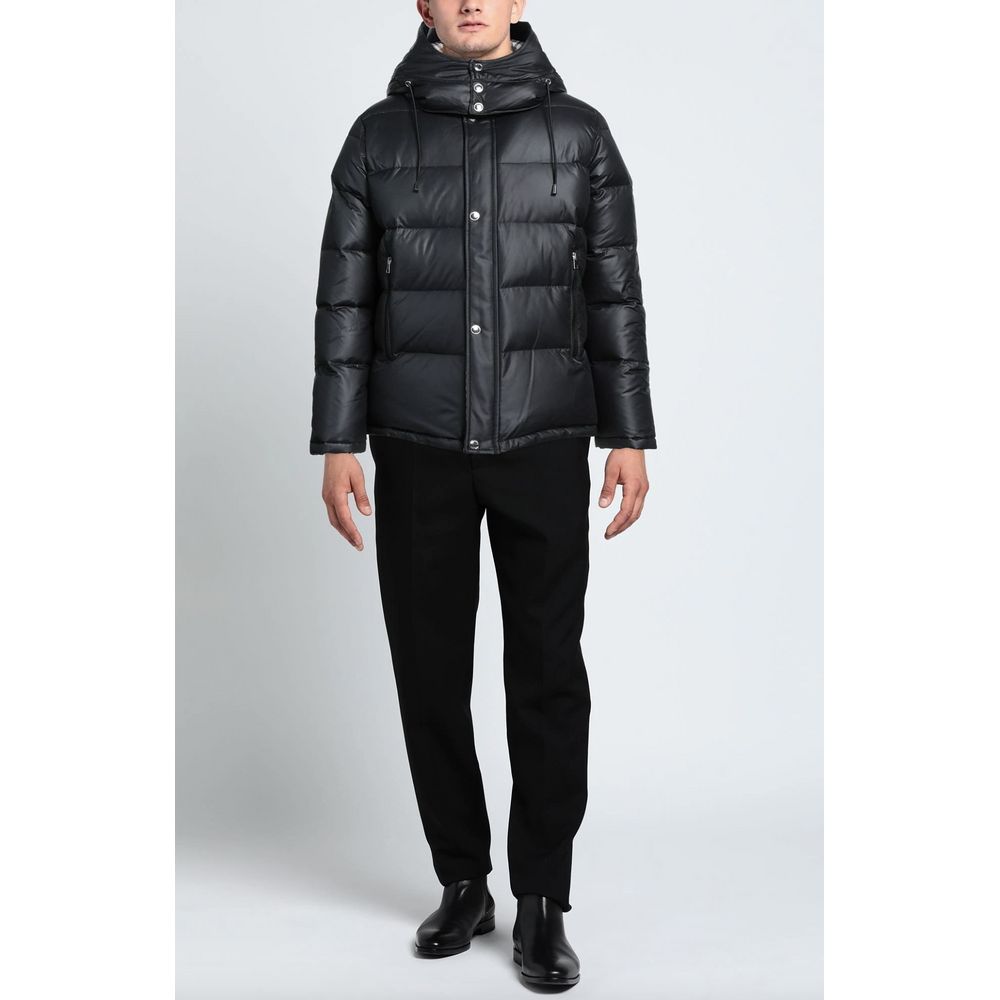 Aquascutum Black Polyester Men Men's Jacket