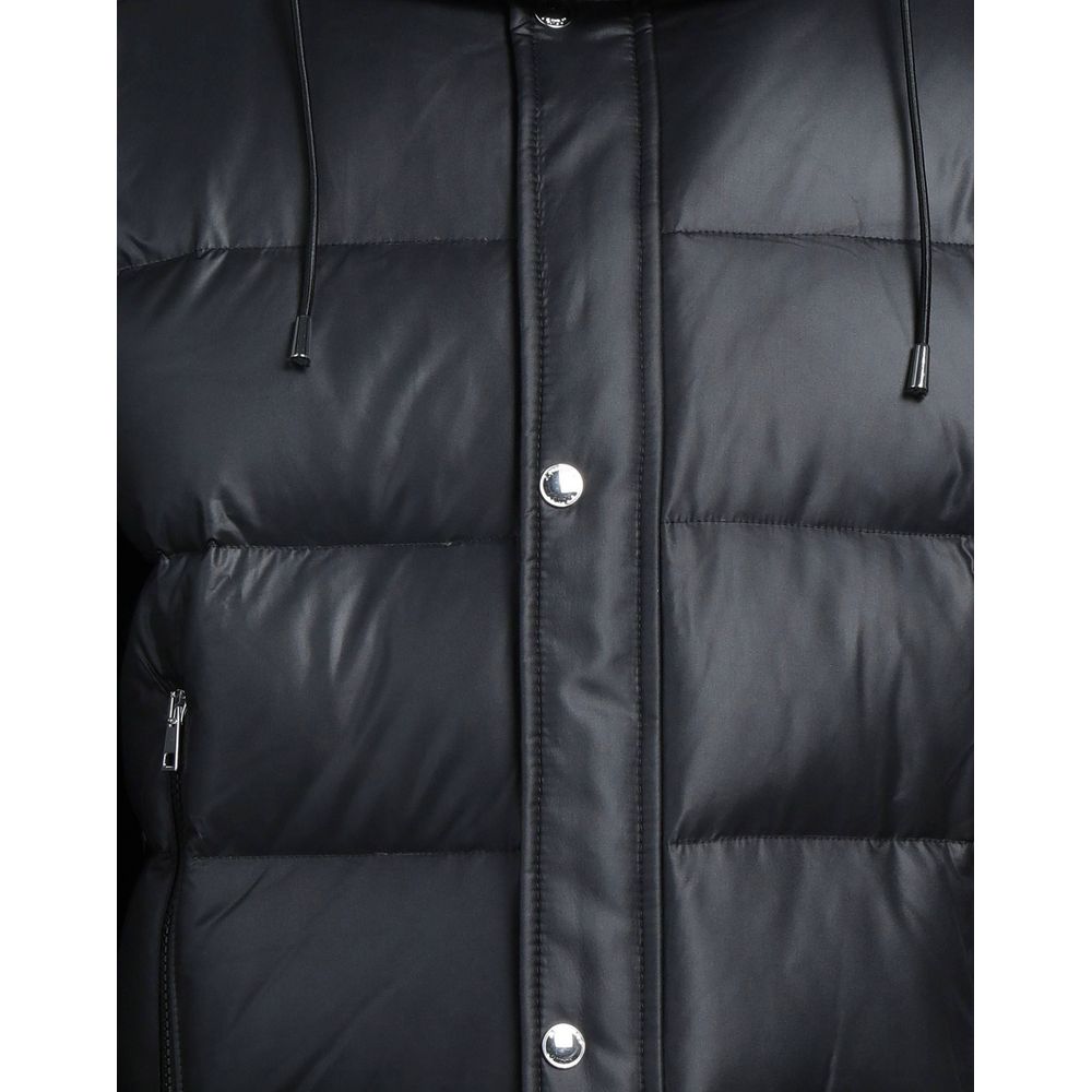 Aquascutum Black Polyester Men Men's Jacket
