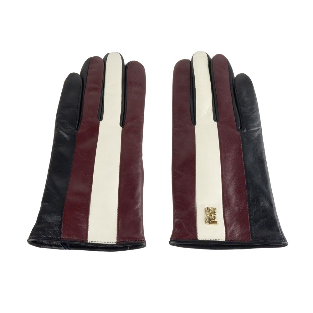 Cavalli Class Black Lambskin Women Women's Glove