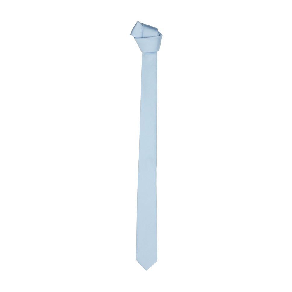 Emilio Romanelli Elegant Silk Sky-Blue Men's Slim Men's Tie