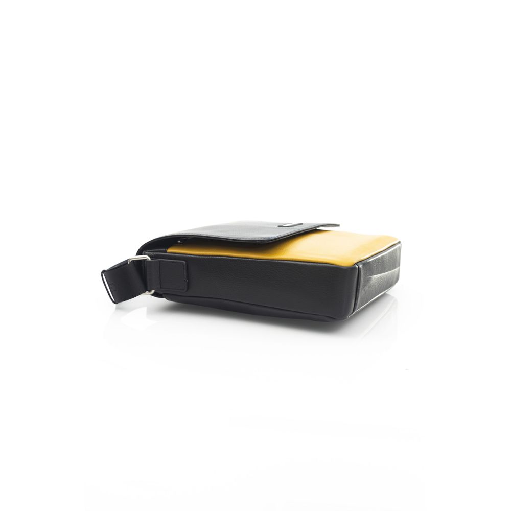 Cerruti 1881 Yellow Leather Men Crossbody Men's Bag
