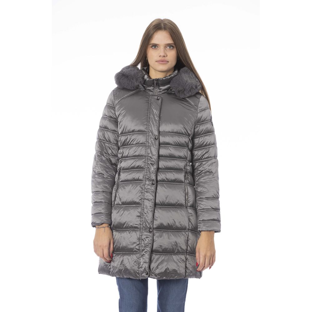 Baldinini Trend Gray Polyester Women Women's Jacket