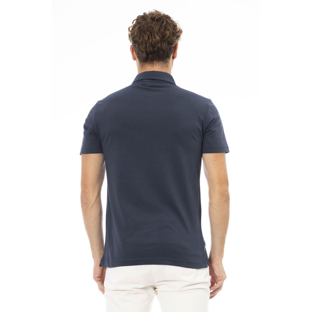 Baldinini Trend Blue Cotton Men Men's Polo