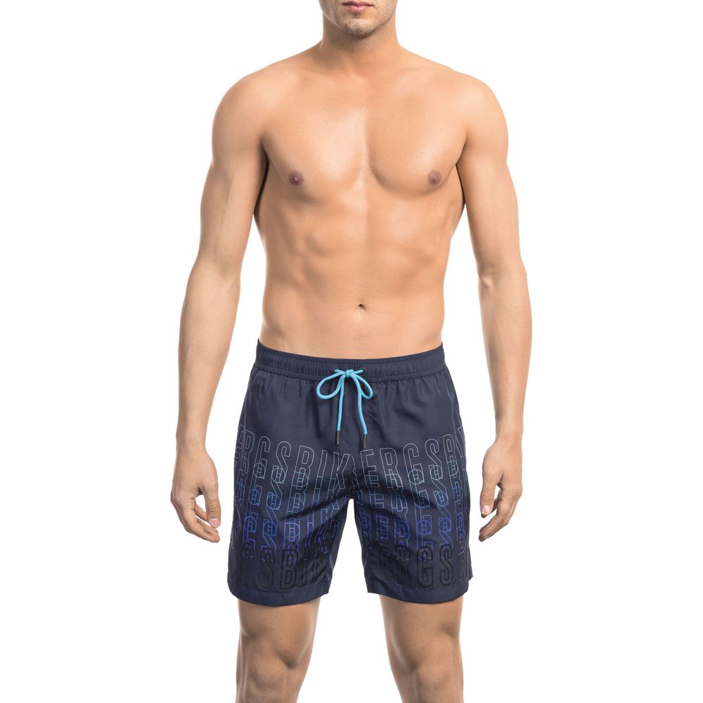 Bikkembergs Light Blue Polyester Men Men's Swimsuit