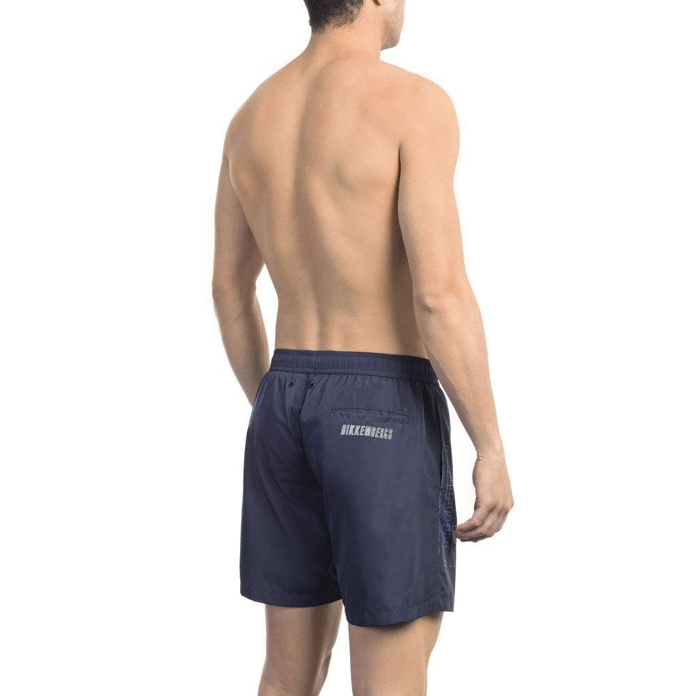 Bikkembergs Light Blue Polyester Men Men's Swimsuit