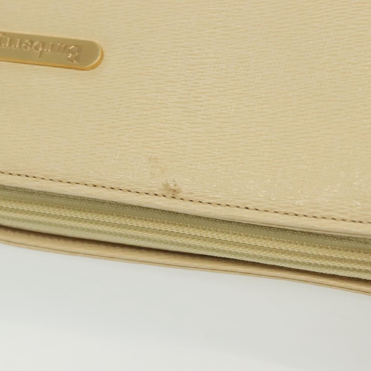 Burberry Shoulder Leather Beige Leather Shoulder Bag Bag (Pre-Owned)