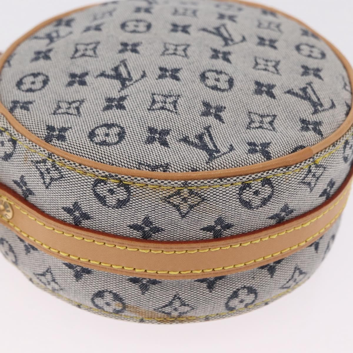 Louis Vuitton Jeanne Mini Lin Blue Canvas Crossbody Bag Bag (Pre-Owned)