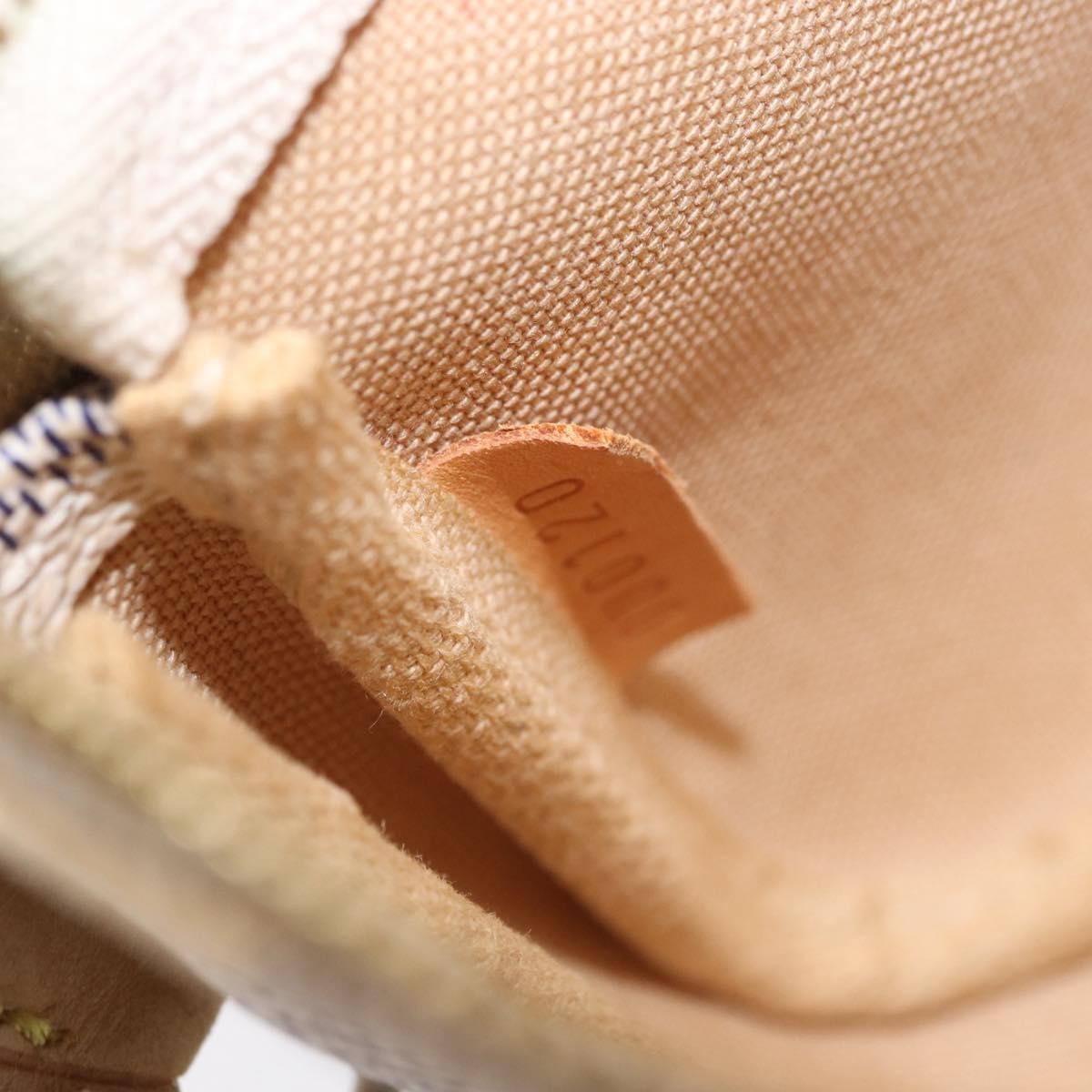 Louis Vuitton Mini Pochette Accessoires Damier Canvas Beige Canvas Clutche & Pouche Bag (Pre-Owned)