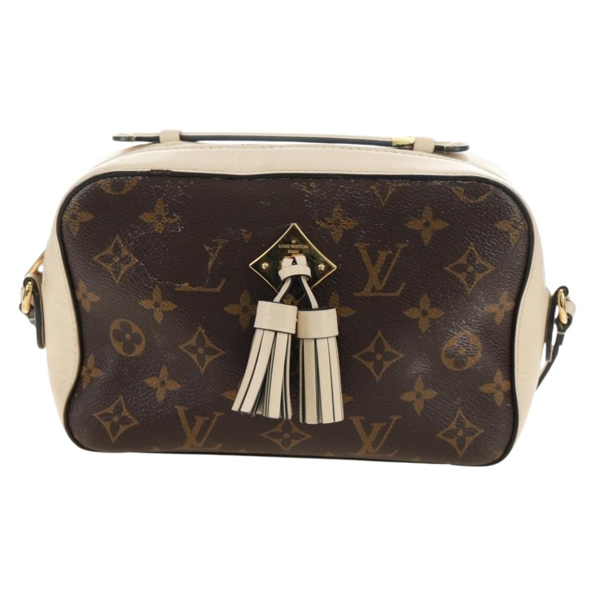 Louis Vuitton Saintonge Monogram Canvas With Leather Brown Canvas Shoulder Bag Bag (Pre-Owned)