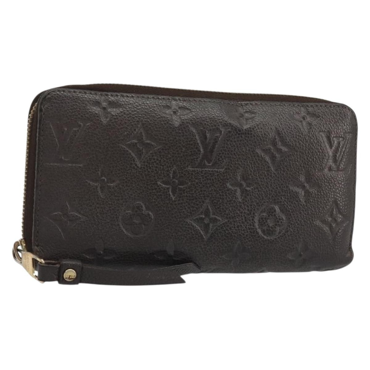 Louis Vuitton Zippy Wallet Nm Leather Empreinte Brown Leather Wallets Accessory (Pre-Owned)