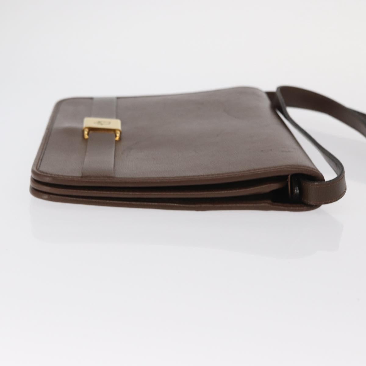 Christian Dior Vintage Leather Brown Leather Shoulder Bag Bag (Pre-Owned)
