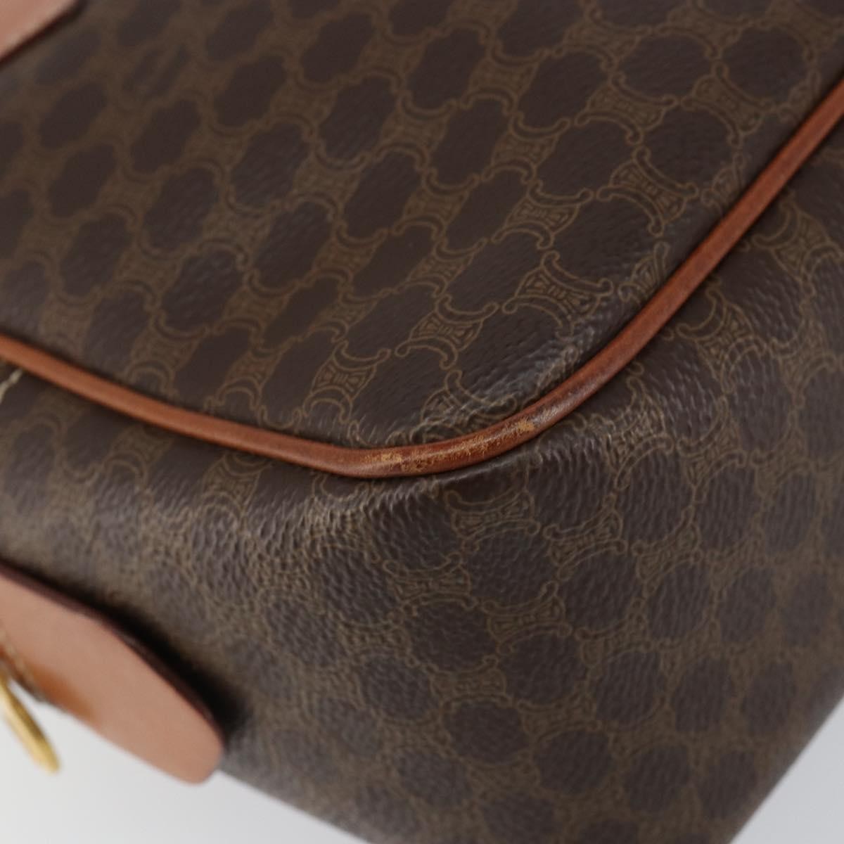 Celine Macadam Macadam With Leather Brown Canvas Handbag (Pre-Owned)