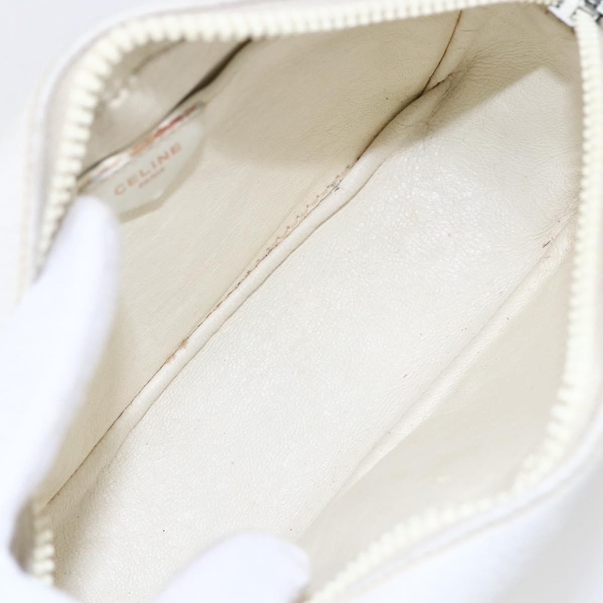 Celine Vintage Leather White Leather Shoulder Bag Bag (Pre-Owned)
