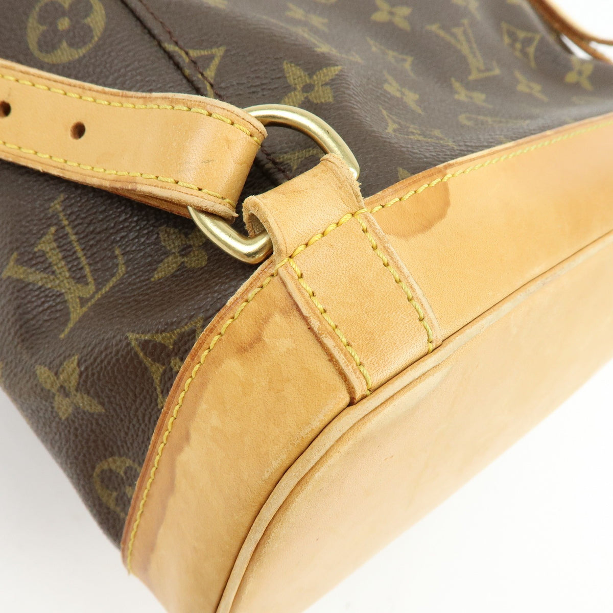 Louis Vuitton Vintage Montsouris Monogram Canvas Brown Canvas Backpack Bag (Pre-Owned)