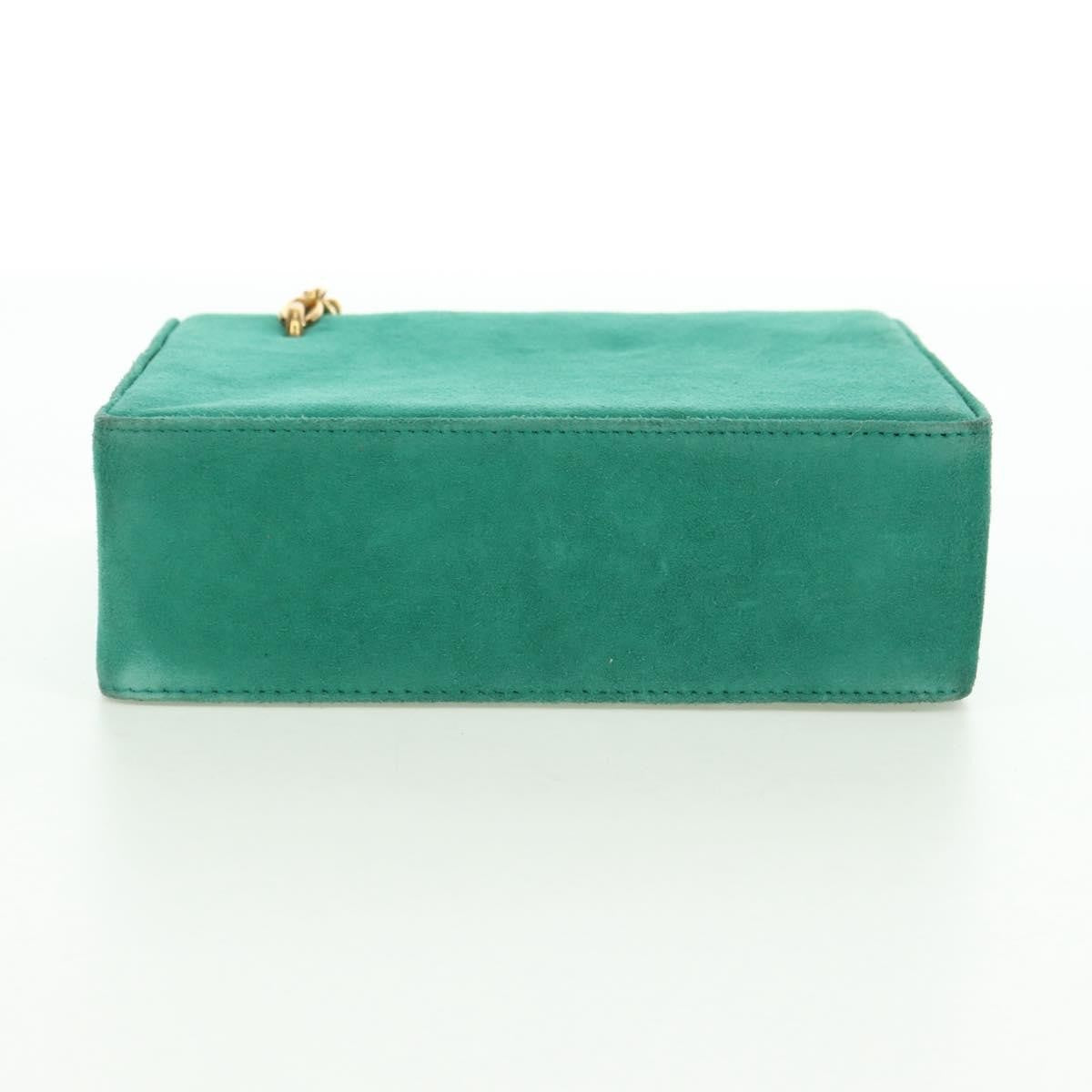 Christian Dior Shoulder Suede Green Suede Shoulder Bag Bag (Pre-Owned)