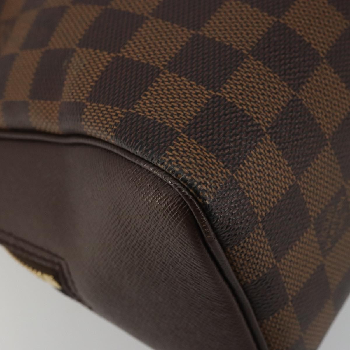 Louis Vuitton Triana Damier Ebene Brown Canvas Handbag (Pre-Owned)