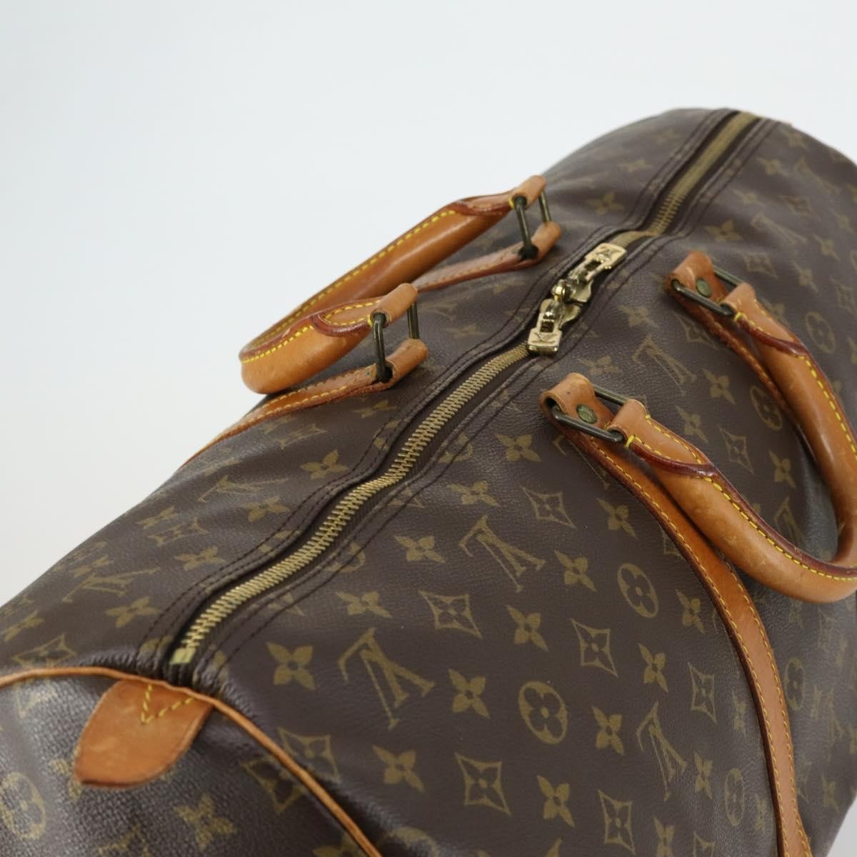 Louis Vuitton Keepall Monogram Canvas Brown Canvas Travel Bag Bag (Pre-Owned)