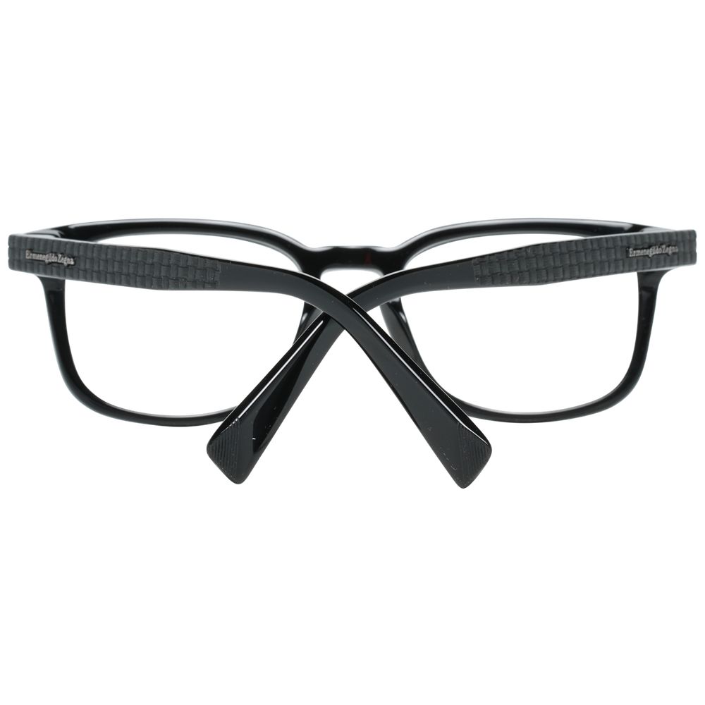 Ermenegildo Zegna Black Plastic Glasses Men's (Frames)