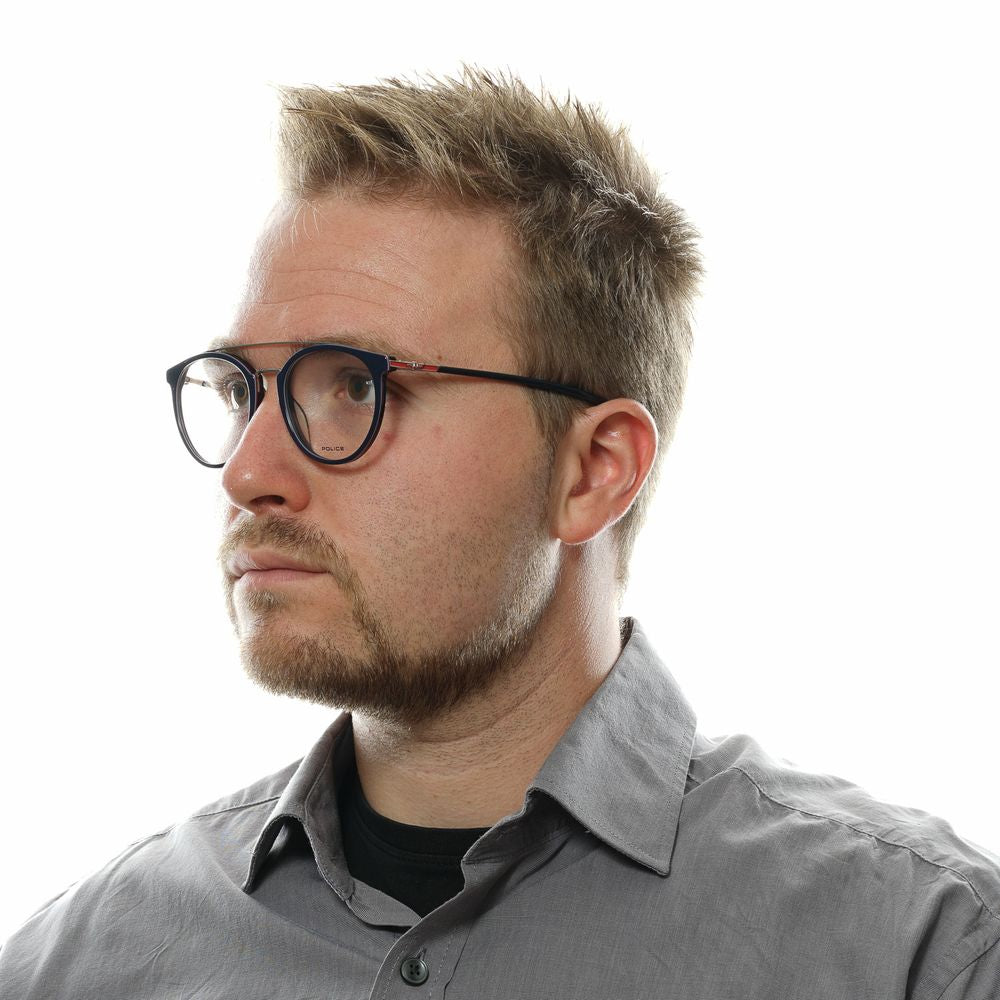 Police Blue Metal & Plastic Glasses Men's (Frames)