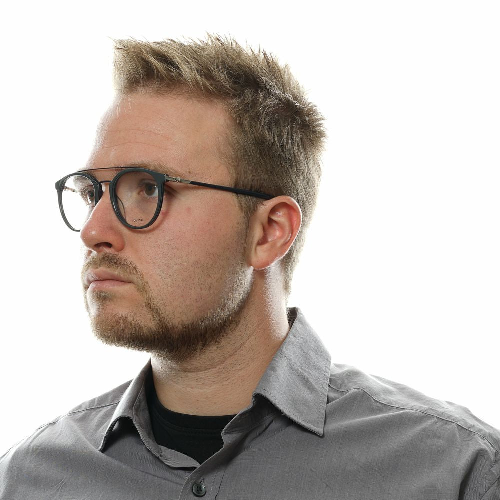 Police Gray Metal & Plastic Glasses Men's (Frames)