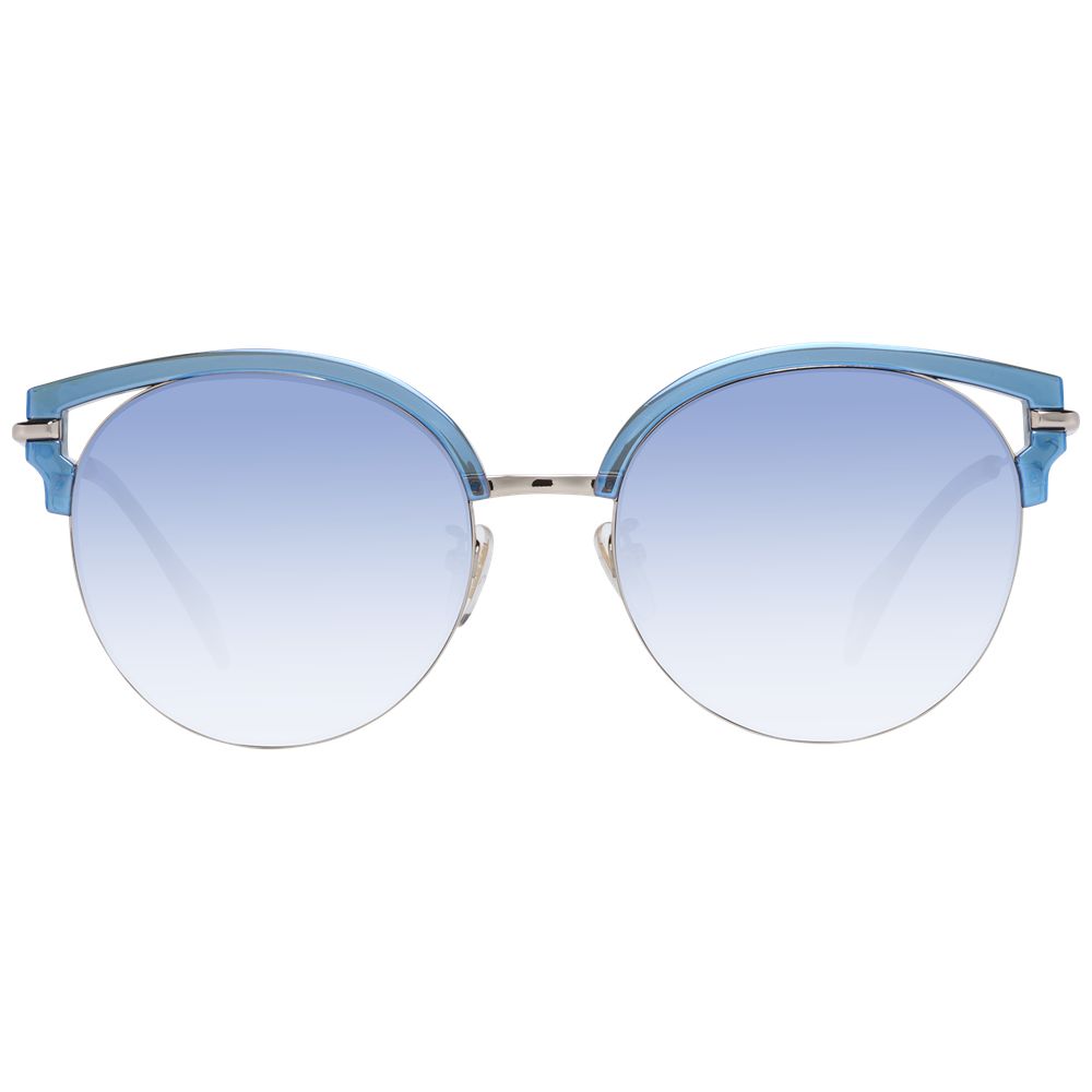 Police Blue Metal & Plastic Women's Sunglasses