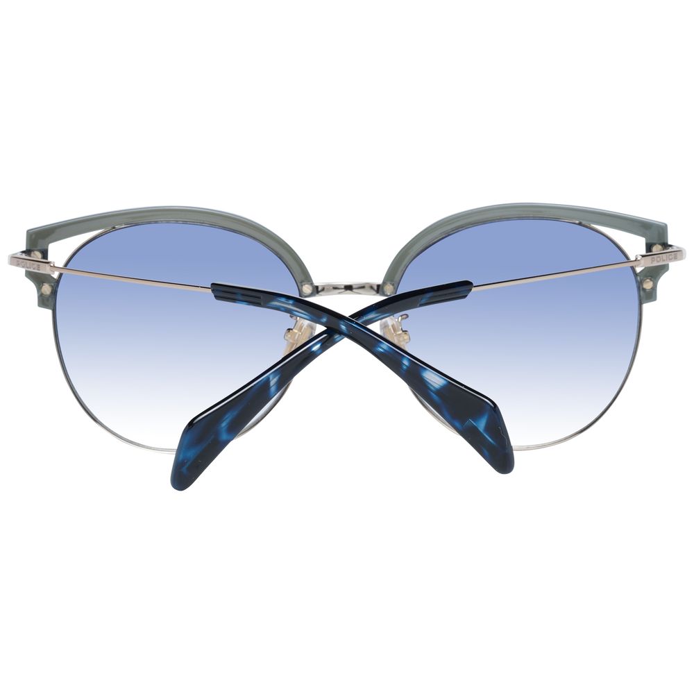 Police Blue Metal & Plastic Women's Sunglasses