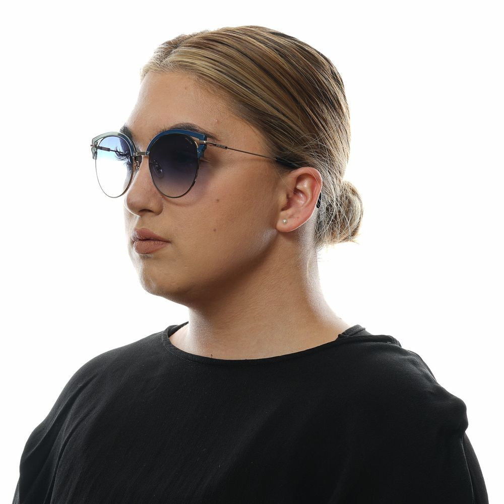 Police Blue Metal & Plastic Women's Sunglasses