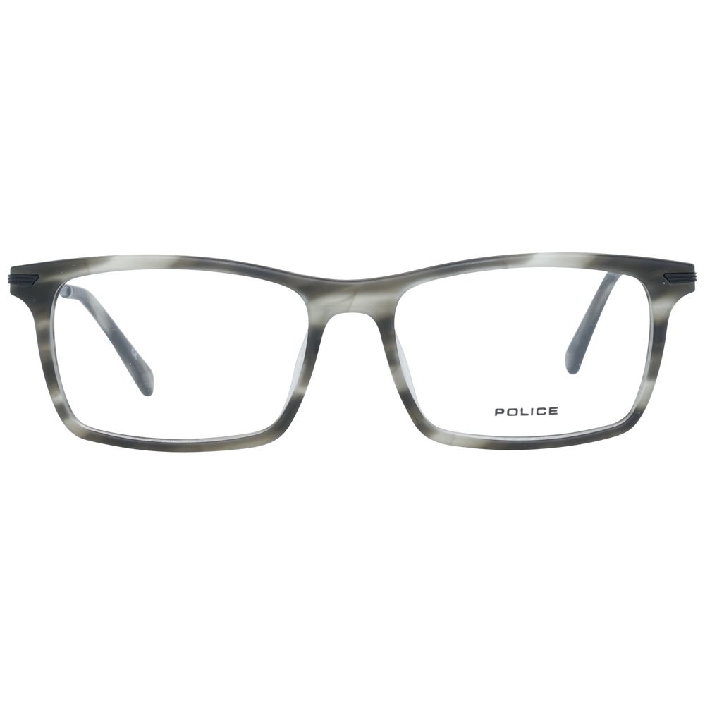 Police Gray Metal & Plastic Glasses Men's (Frames)