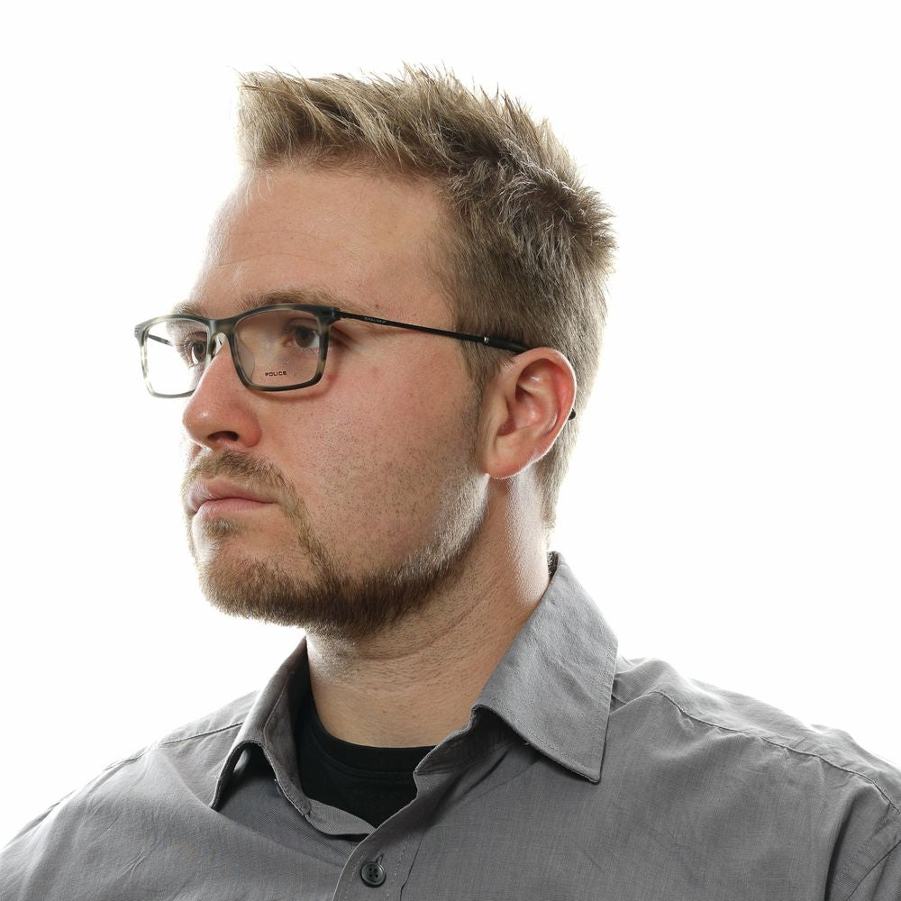 Police Gray Metal & Plastic Glasses Men's (Frames)