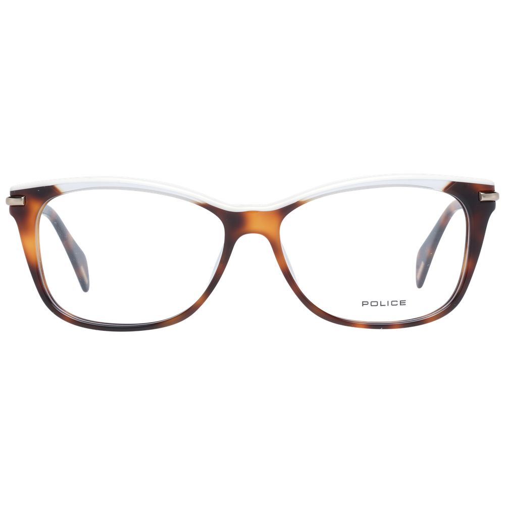 Police Brown Metal & Plastic Glasses Women's (Frames)