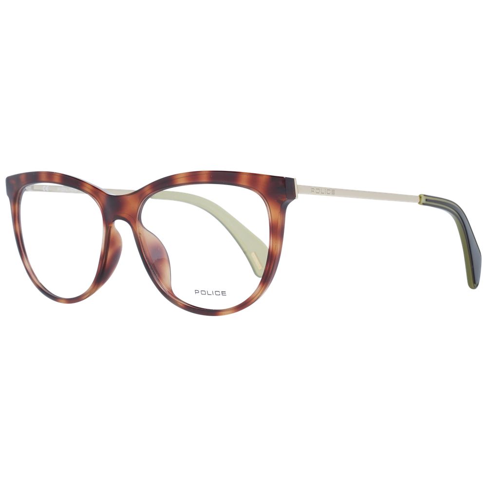 Police Brown Metal & Plastic Glasses Women's (Frames)