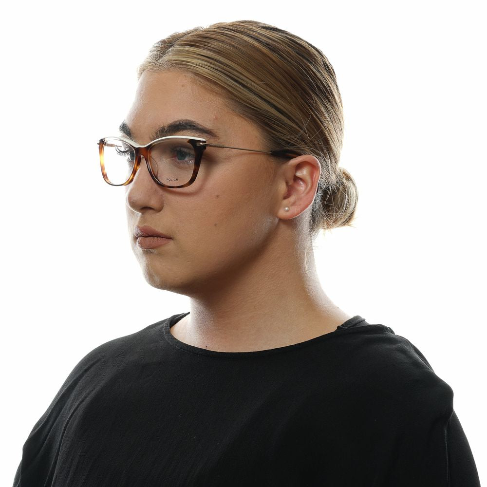 Police Brown Metal & Plastic Glasses Women's (Frames)