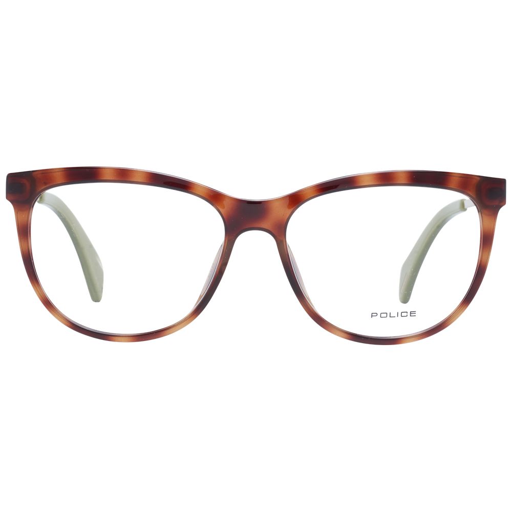 Police Brown Metal & Plastic Glasses Women's (Frames)