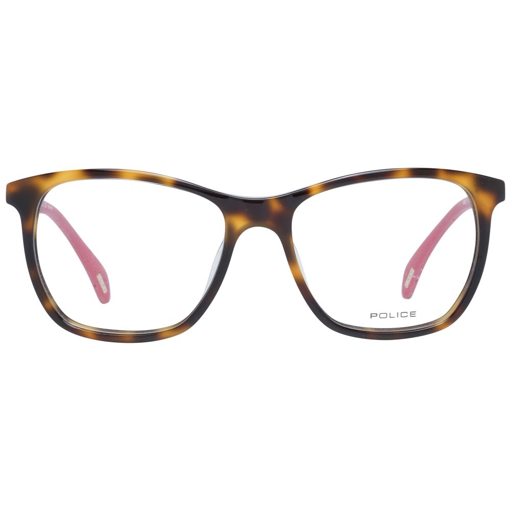 Police Brown Metal & Plastic Glasses Women's (Frames)