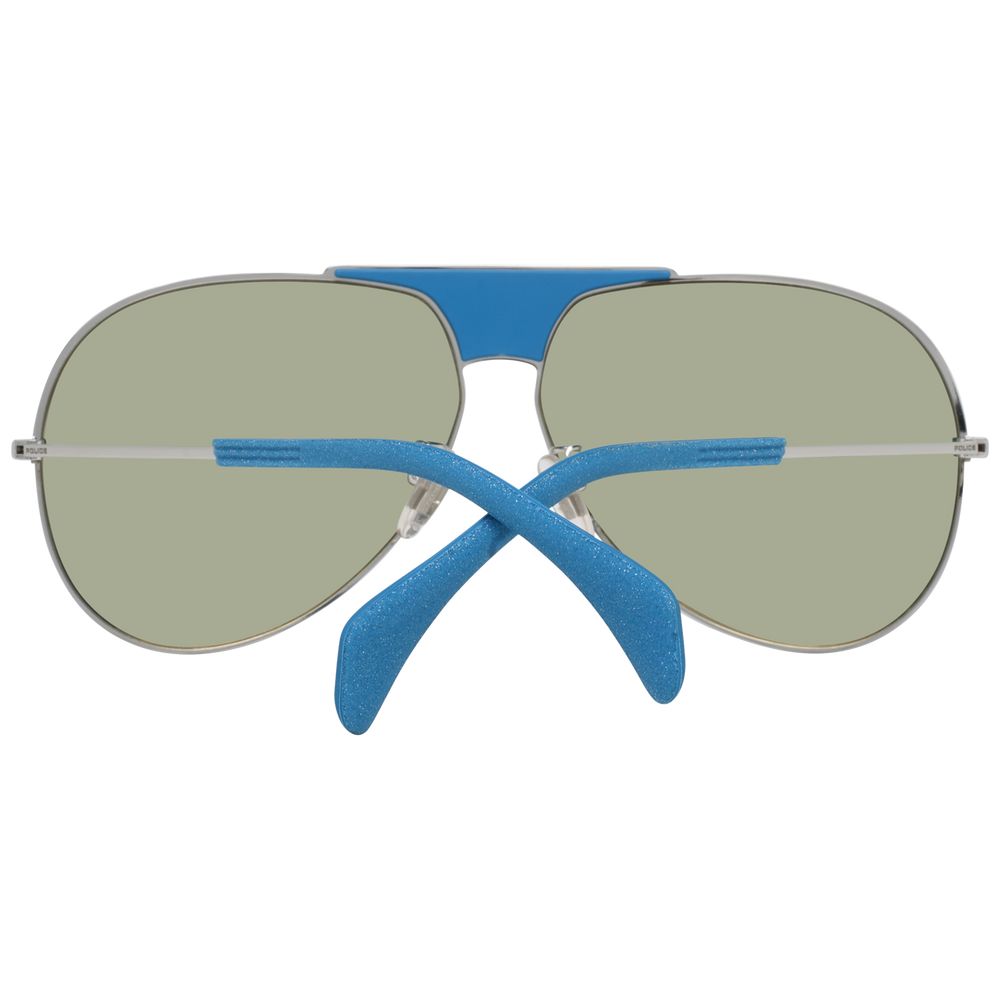 Police Blue Plastic Women's Sunglasses