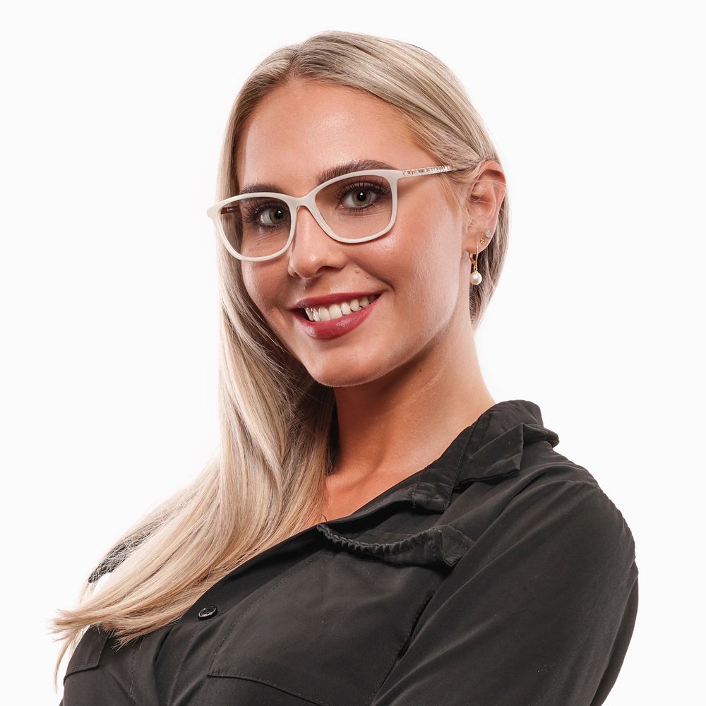 Swarovski White Metal & Plastic Glasses Women's (Frames)