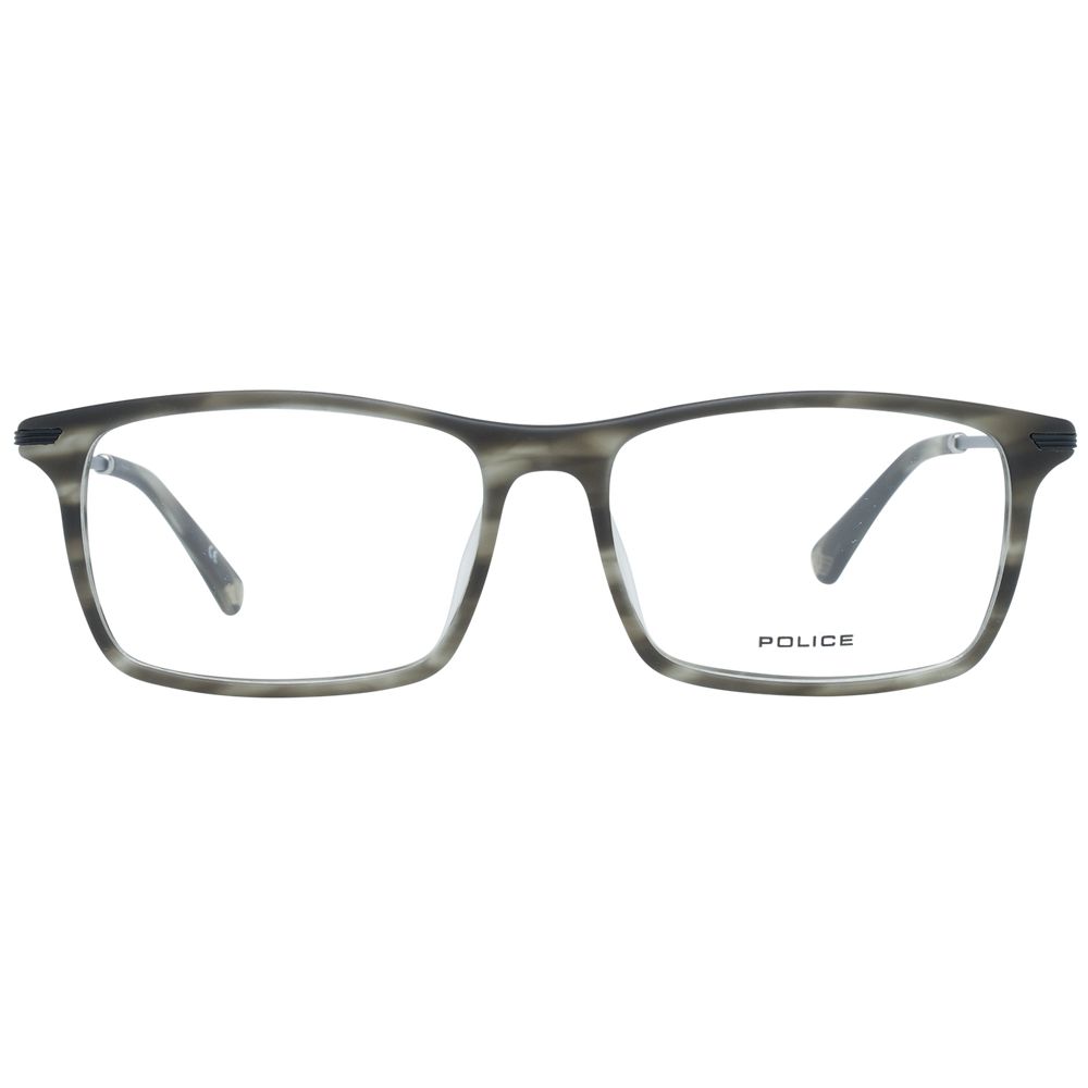 Police Gray Metal & Plastic Glasses Men's (Frames)