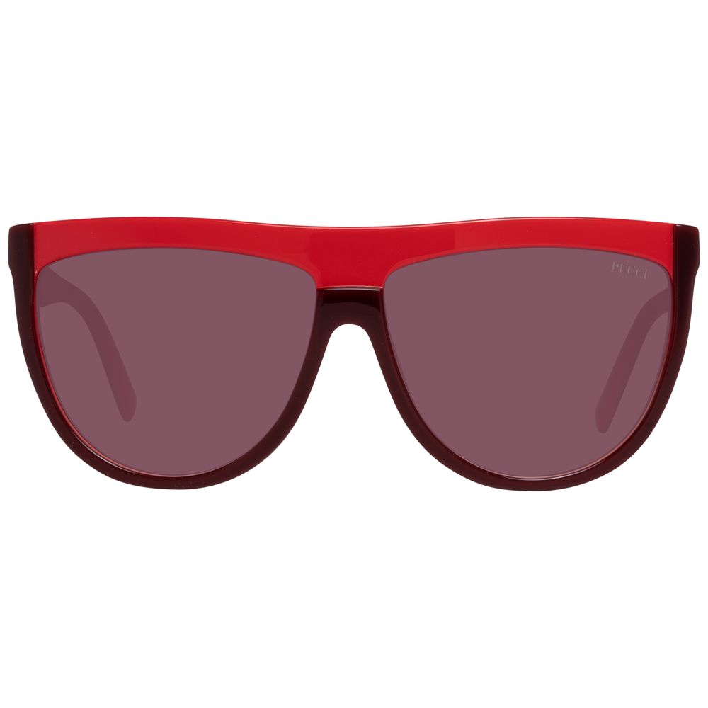 Emilio Pucci Burgundy Plastic Women's Sunglasses