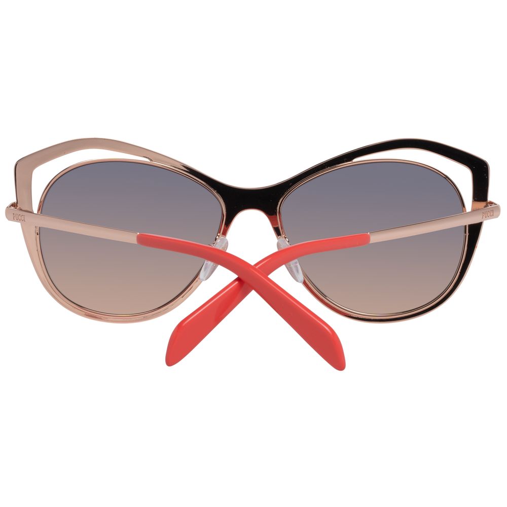 Emilio Pucci Rose Gold Metal Women's Sunglasses