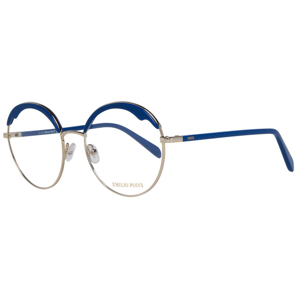 Emilio Pucci Blue Metal & Plastic Glasses Women's (Frames)