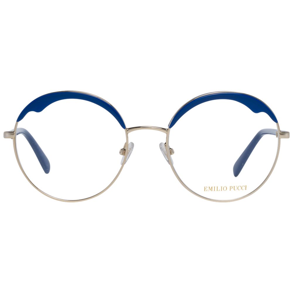Emilio Pucci Blue Metal & Plastic Glasses Women's (Frames)