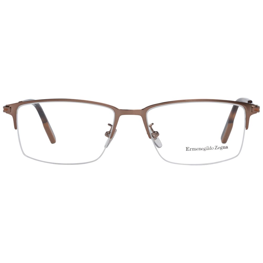 Ermenegildo Zegna Bronze Metal Glasses Men's (Frames)