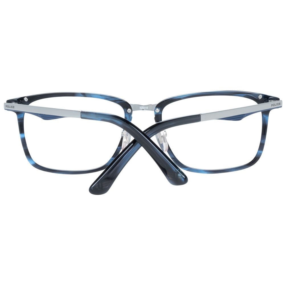 Police Blue Plastic Glasses Men's (Frames)