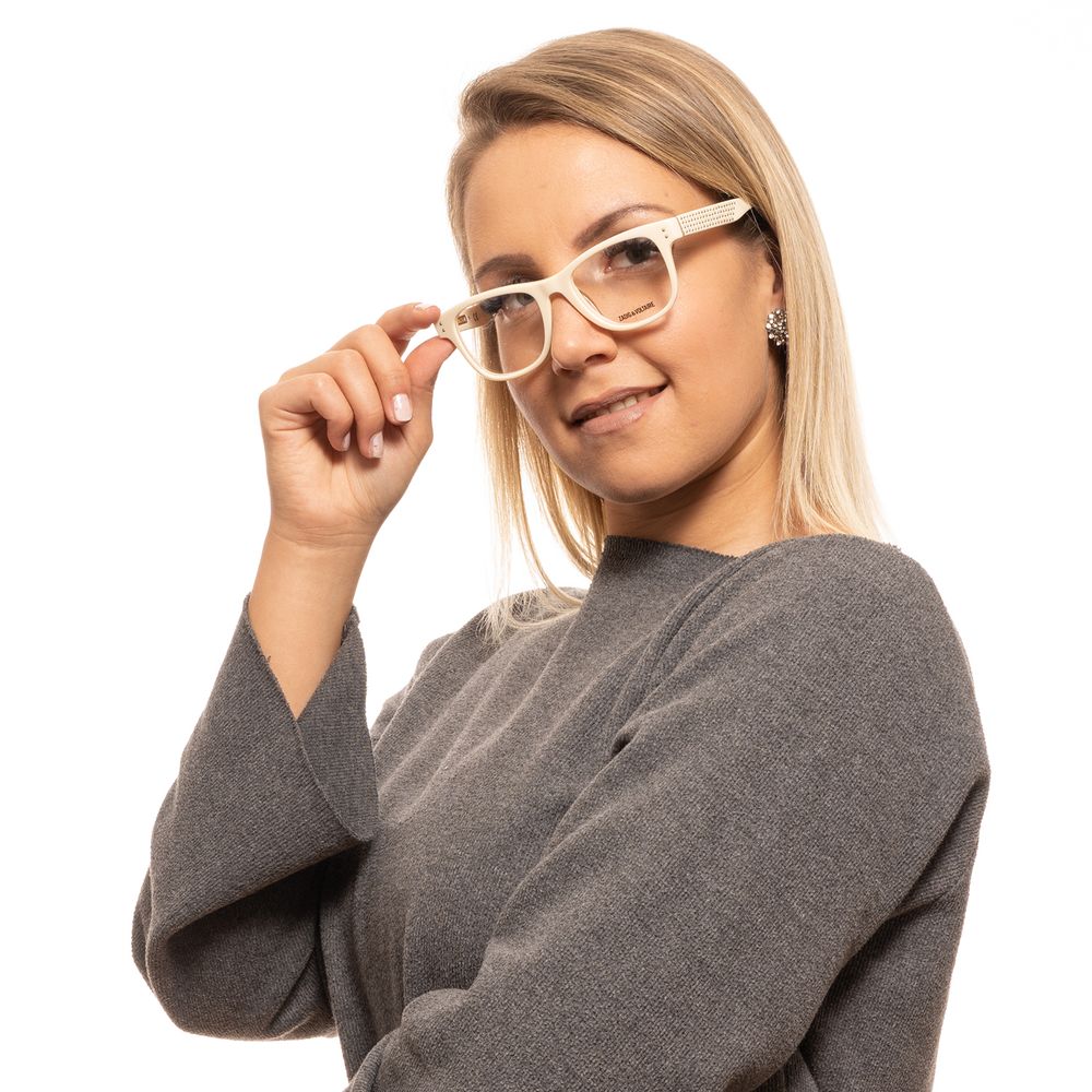 Zadig & Voltaire Cream Plastic Glasses Women's (Frames)