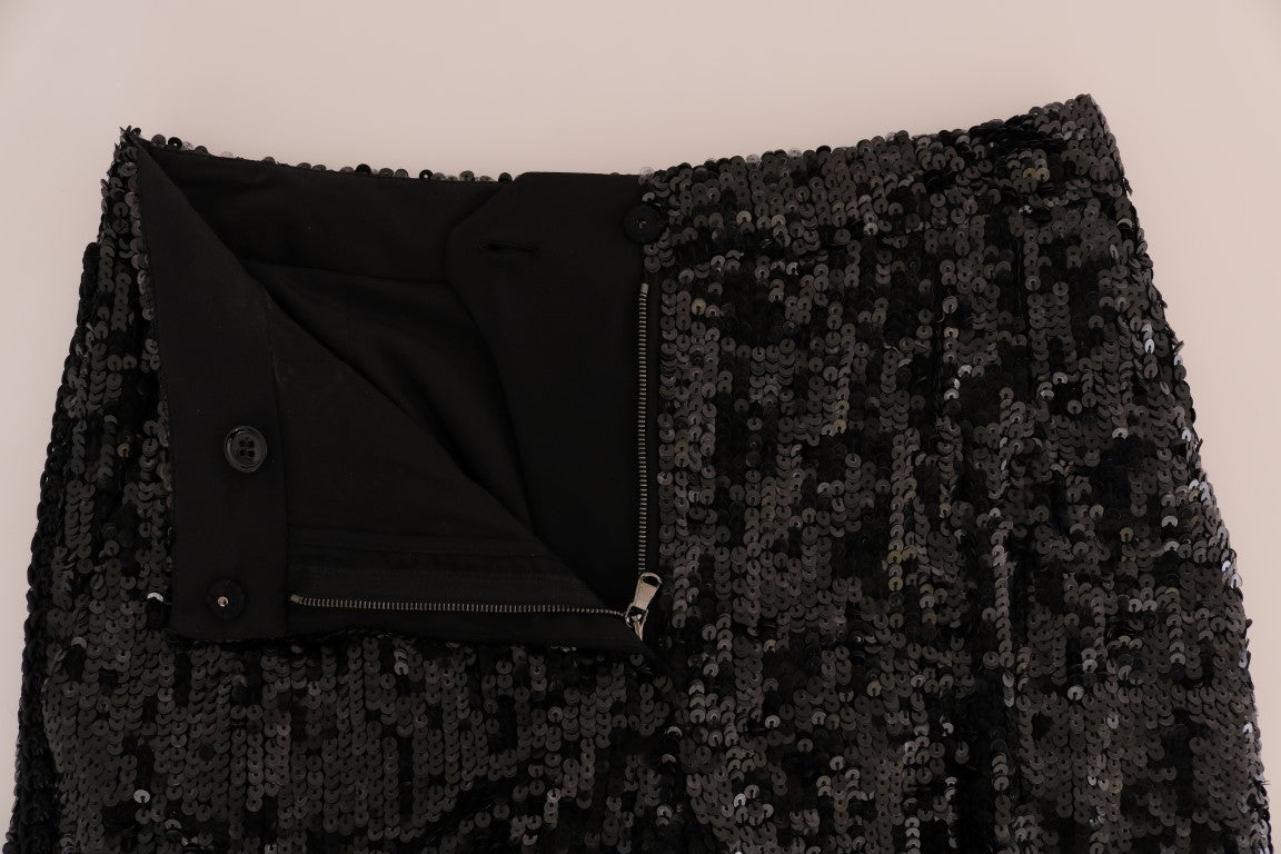 Dolce & Gabbana Black Sequined Fashion Women's Shorts