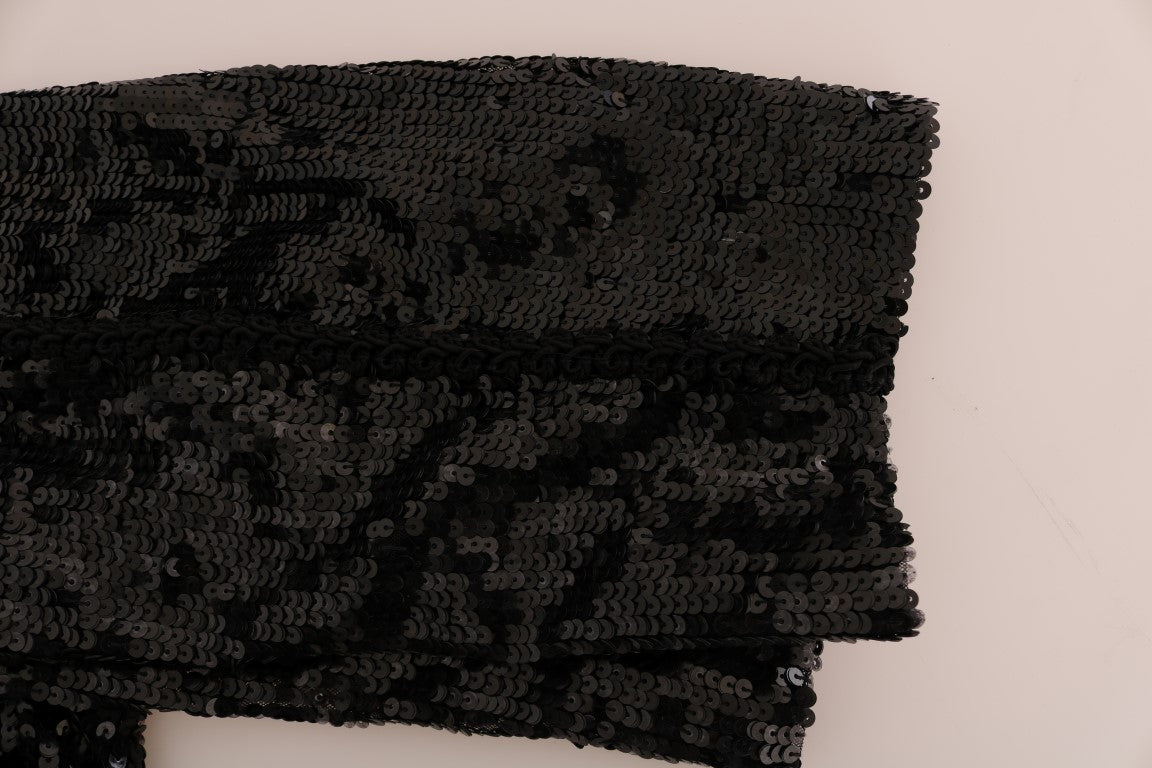 Dolce & Gabbana Black Sequined Fashion Women's Shorts